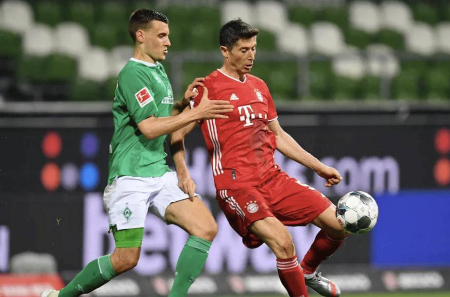 拜仁慕尼黑在上半场取得领先，最终战胜云达不来梅的简单介绍